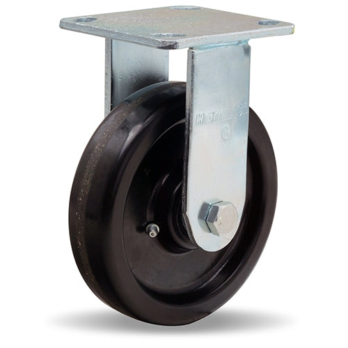 Hamilton Whirlaway 800 lbs Capacity Rigid Caster - 6 Inch Plastex Phenolic Wheel, 1.5" Width, 3/4" Straight Roller Bearing