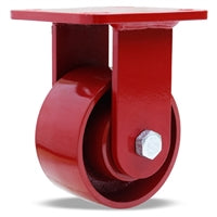 Hamilton ZFWH Series Rigid Caster with 4" x 2" Cast Iron Metal Wheel with 1/2" Sealed Precision Ball Bearings