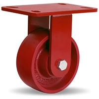 Hamilton ZFWH Series Rigid Caster with 5" x 2" Cast Iron Metal Wheel with 1/2" Sealed Precision Ball Bearings