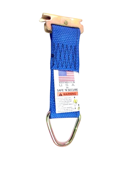 2" x 6" Rope Tie with Spring E Fitting and 1,000 lbs WLL - S-2X6RTSE-I