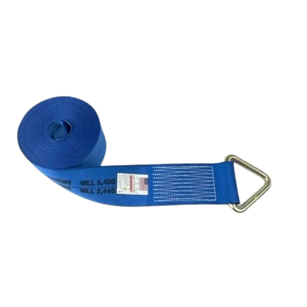 4" x 30' Heavy-Duty Winch Strap with Durable D-Ring for Secure Cargo Tie-Down