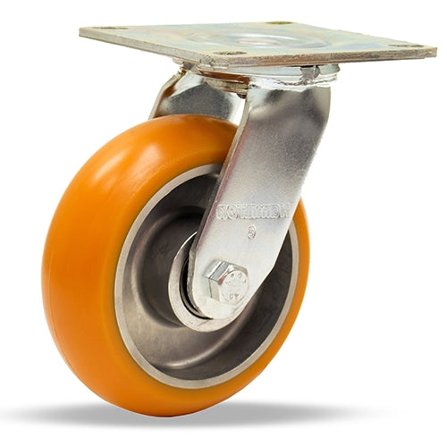 S-525-EMB Hamilton 5" x 2" Standard Duty Swivel Caster with Ergo-Tech Polyurethane Wheel and Sealed Ball Bearings