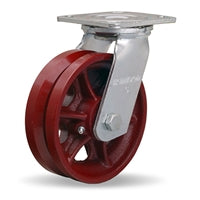 S-526-V Hamilton 6" x 2" V-Grooved Wheel Swivel Caster - Standard Duty with 3/4" Roller Bearing for Industrial Mobility