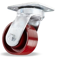 4x2 Metal Wheel Swivel Caster - Hamilton Standard Duty, Kingpinless, 1/2" Sealed Precision Ball Bearing