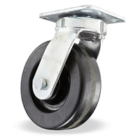 S-52K-6P Hamilton Standard Duty Kingpinless Swivel Caster - 6"x2" Plastex Phenolic Wheel with 3/4" Straight Roller Bearing for High-Intensity Environments