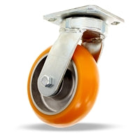 S-52K-82EMB Hamilton Kingpinless Swivel Caster - 8"x2" Ergo-Tech Donut Tread Polyurethane Wheel