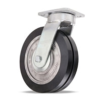 S-52K-8SWF70D Hamilton Standard Duty Swivel Caster | 8" x 2" UltraGlide Twin Wheel | Sealed Precision Bearings | Durable Aluminum Core