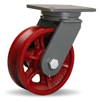 S-CH-10VH Hamilton Champion Swivel Caster: 10" V-Grooved Wheel with 1" Straight Roller Bearing for Industrial & DIY Use