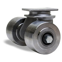 S-EN2-35FSB Hamilton Endurance Dual Wheel Swivel Caster: 3 1/2" x 2" Forged Steel Wheels with Precision Sealed Bearings