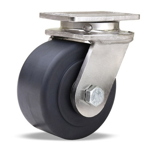 S-ENS-4NYSB Hamilton Endurance Swivel Caster – 4" x 2" Nylast High Performance Wheel with 1/2" Stainless Steel Bearings