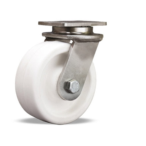 S-ENS-5AZ Hamilton Endurance Stainless Steel Swivel Caster – 5" x 2" Aqualite Wheel with 3/4" Delrin Bearing