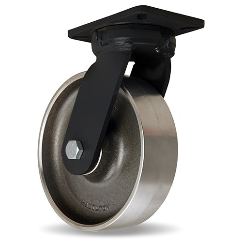 Hamilton 10" Forged Steel Swivel Caster | 550°F-750°F High Heat Capacity | 4800lbs-2400lbs Load | Stainless Steel Bearings