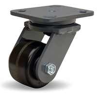 Hamilton Workhorse Swivel Caster with 3 1/4" x 2" Plastex Phenolic Wheel with 3/4" Straight Roller Bearing