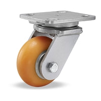 Hamilton Workhorse Swivel Caster with 4" x 2" Ergo-Tech Donut Tread Polyurethane (87A) on Aluminum Wheel with 1/2" Sealed Precision Ball Bearings