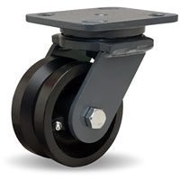 S-WH-4V Hamilton Workhorse Swivel Caster | 4x2" V-Grooved Wheel | 3/4" Straight Roller Bearing | Industrial Mobility Solution