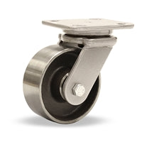 Hamilton Workhorse Swivel Caster with 5" x 2" Forged Steel Wheel with 17 mm Sealed Precision Ball Bearing