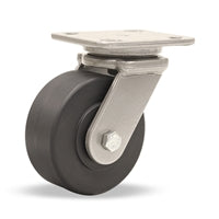 Hamilton Workhorse Swivel Caster with 5" x 2" Nylast High Performance Cast Nylon Wheel with 1/2" Sealed Precision Ball Bearings