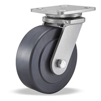 Hamilton Workhorse Swivel Caster with 6" x 2" Nylast High Performance Cast Nylon Wheel with 1/2" Sealed Precision Ball Bearings