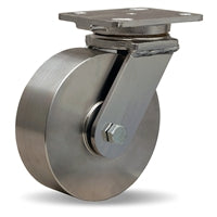 S-WHS-6SZ Hamilton Stainless Steel Workhorse Swivel Caster - 6x2 Inch Wheel with 3/4" Delrin Bearing - Premium Industrial Mobility