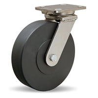 S-WHS-8NYSB Hamilton Stainless Steel Workhorse Swivel Caster - 8" x 2" Nylast Cast Nylon Wheel - Premium Industrial Quality