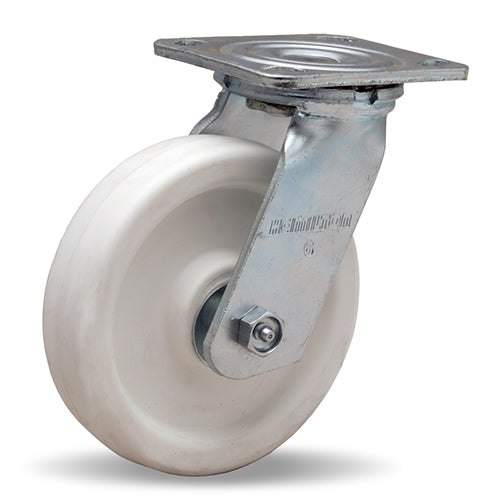 Hamilton Whirlaway 6-Inch Swivel Caster - 600 lbs Load Capacity, 1.5" Wide Aqualite Polyolefin Wheel, 3/4" Delrin Bearing - S-WW-6AZ