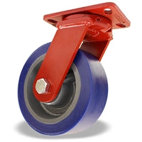 S-ZFFM-83EGB Hamilton Spinfinity Swivel Caster: 8" x 3" Ergo-Glide XT Wheel | Kingpinless | Maintenance-Free | Heavy-Duty