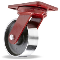 S-ZFHS-6FSB Hamilton Spinfinity Maintenance-Free Kingpinless ZFHS Series Swivel Caster with 6" x 2" Forged Steel Wheel and 3/4" Sealed Precision Ball Bearings