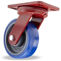 S-ZFHS-6SPB Hamilton Spinfinity Maintenance-Free Kingpinless Swivel Caster with 6" Ergo-Glide Wheel - High-Performance Casters for Heavy-Duty Applications