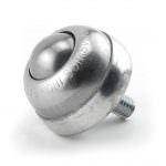 1" Stainless Steel Stud Mounted Ball Transfer Bearing Unit with 3/8