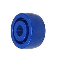 4" X 2" BLUE SOLID POLYURETHANE (NON MARKING) WHEEL - 750 LBS CAPACITY