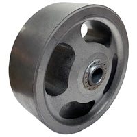 4" X 1-1/2" STEEL WHEEL W/ 1/2" Roller Bearing w/ 3/8" Spanner Bushing | 600 LBS CAPACITY| MADE IN USA