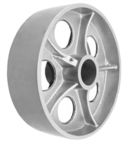 10" X 3" GRAY IRON SEMI STEEL WHEEL - 2,500 LBS CAPACITY