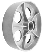 12" X 3" GRAY IRON SEMI STEEL WHEEL - 2,500 LBS CAPACITY