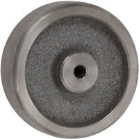 4" X 1-1/4" GRAY IRON SEMI STEEL WHEEL - 300 LBS CAPACITY