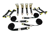 Premium 8-Point Tie Down Kit with Durable Wire Double J-Hooks