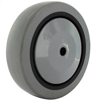 5" X 1-1/4" GRAY THERMO RUBBER (NON MARKING) WHEEL - 300 LBS CAPACITY