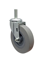 3" Stem Caster | Non-Marking Thermo Rubber Wheel | Threaded Stem 3/8"-16 x 1" | 100 lbs Capacity