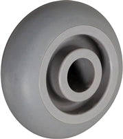 4" X 2" CROWNED GRAY THERMO RUBBER (NON MARKING) WHEEL - 350 LBS CAPACITY