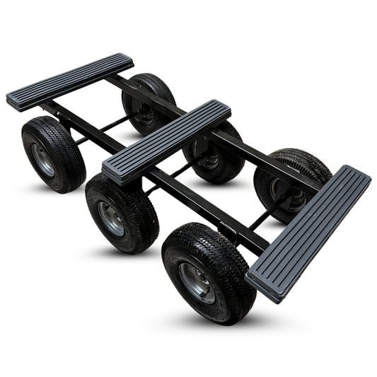 Texas Tough Traverse: 6-Wheel All-Terrain Dolly with Easy Maneuverability | Made in USA | 1400 lbs Capacity