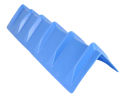 36" Vee Board Corner Protector (Blue) - Durable Polyethylene Cargo Edge Guard for 2-4" Webbing