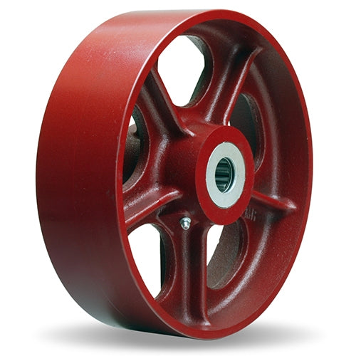 10" x 4" Hamilton Metal Wheel with 1-1/2" Straight Roller Bearing - 3000 lb Load Capacity