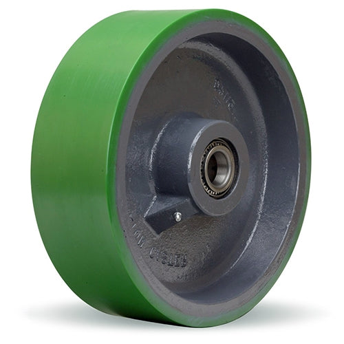 Hamilton W-1240-DT-1-1/2 Duralast Wheel - 12" Polyurethane on Cast Iron, Heavy-Duty Precision Bearing