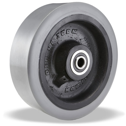 W-1651-AGV-GB95-1-1/4 Premium 16" Cast Iron AGV Wheels - Durable 95A Polyurethane Coated for Advanced Industrial Transport - Order Now for Exceptional Performance!