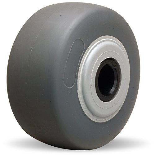 4" Versa-Tech Gray Rubber Caster Wheel - 300 lbs. Capacity