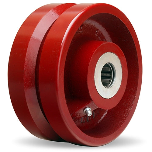 Metal V-Grooved Wheel 6" x 2" | 1000 lbs. Load Capacity | 1-3/16" Bore | Hamilton