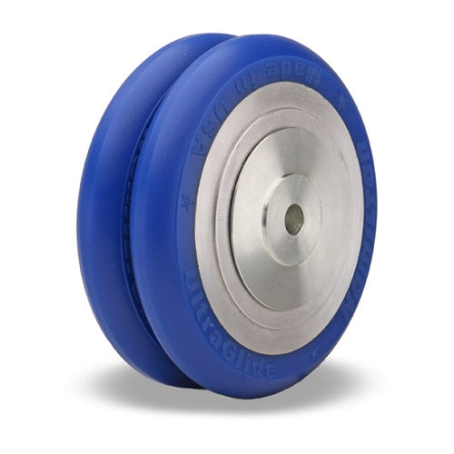 W-620-SWC85-1/2 Hamilton Twin-Wheel UltraGlide Caster - 6" Durable Polyurethane Wheel on Aluminum Core for Heavy-Duty Performance