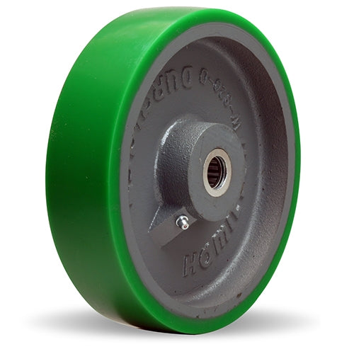 Heavy Duty Hamilton Duralast Polyurethane Cast Iron Wheel 8" x 2" x 2 1/2" - High Load Capacity 1500 lbs.