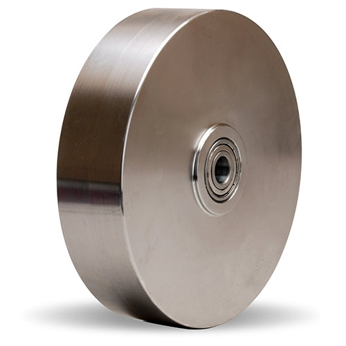 Stainless Steel Wheel 8" x 2" with 1500 lbs Load Capacity - Hamilton Caster W-820-SB-1/2