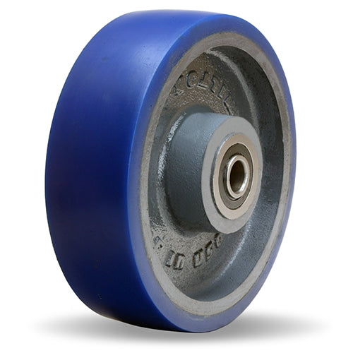 Hamilton W-825-SPT-1-1/4 Ergo-Glide Wheel - 8" x 2.5" Polyurethane on Cast Iron with Precision Bearing for Industrial Use