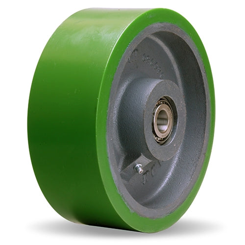 Hamilton W-830-DT-1-1/4 Duralast Wheel - 8" Polyurethane on Cast Iron with Precision Roller Bearing for Industrial Use